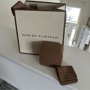 David Yurman Elegant Brown Jewelry Set - NEW - bag, box, and pouch